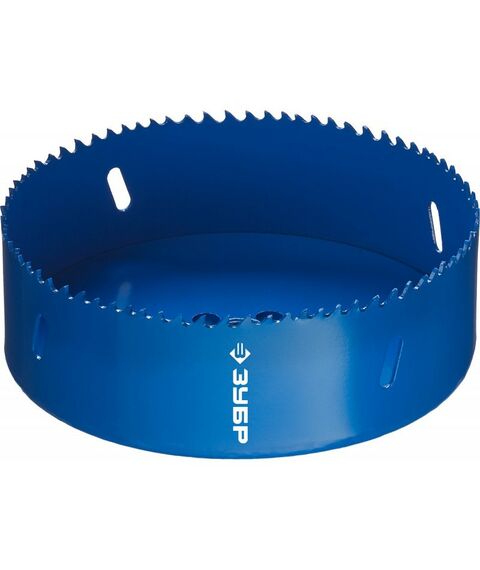 Буры, пики, коронки, сверла: Коронка биметаллическая Зубр 133мм быстрорежущая сталь [29531-133] фотографии