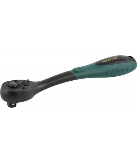 Столярно-слесарный инструмент: Трещотка для торцовых головок KRAFTOOL EXPERT 27796-1/2 Сr-V сталь, 72 зубца, пластиковое покрытие, 1/2" фотографии