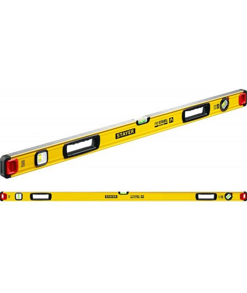 Строительные уровни: Уровень магнитный STAYER ProStabil Magnet 1500 мм с двумя фрезерованными поверхностями [3480-150] фотографии