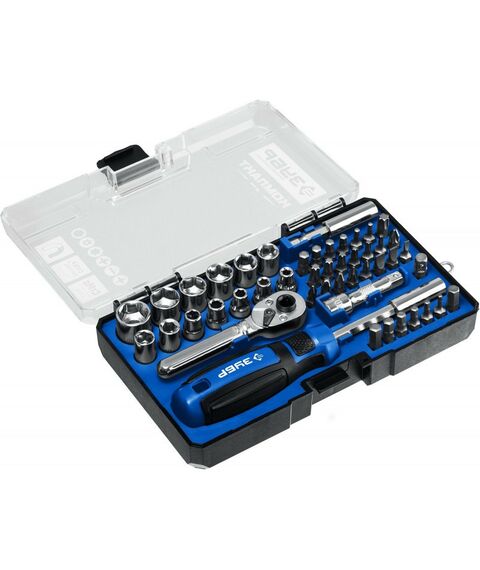 Отвертки: Отвертка-битодержатель с насадками Зубр Компакт-47 47 шт [25283-H47] фотографии