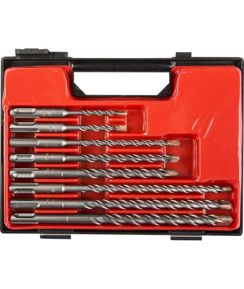 Буры, пики, коронки, сверла: Набор буров SDS-plus Зубр Профессионал 29314-H8 8 шт: 5 х 110, 6 х 110, 6 х 160, 8 х 160, 10 х 160, 8 х 210, 10 х 210, 12 х 210 мм фотографии