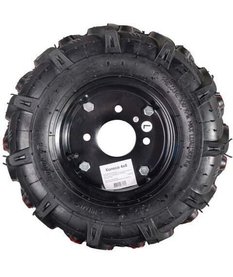 Навесное оборудование для мотоблоков и культиваторов: Колесо  4х8 для мотоблока Huter фотографии