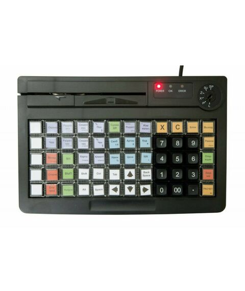 POS клавиатуры: Программируемая клавиатура АТОЛ KB-60-KU (rev.2) черная c ридером магнитных карт на 1-3 дорожки [42290] фотографии