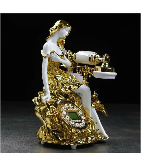 Бизнес-сувениры:  Ретро-телефон "Девушка и лилия" фотографии