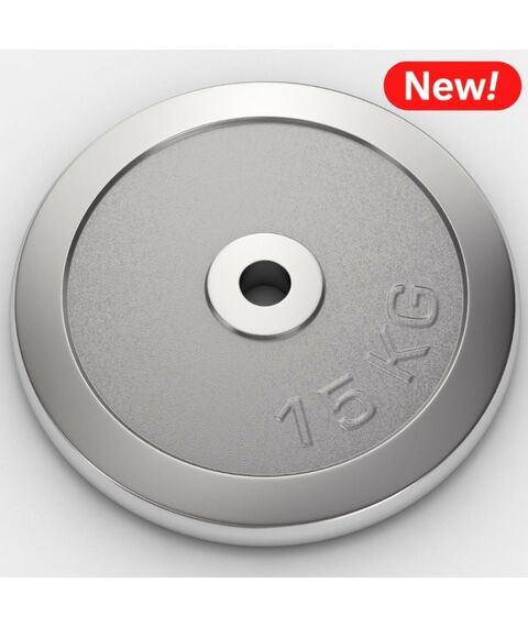 Диски d 25: Диск хромированный UNIXFIT 15 кг / 25 мм фотографии