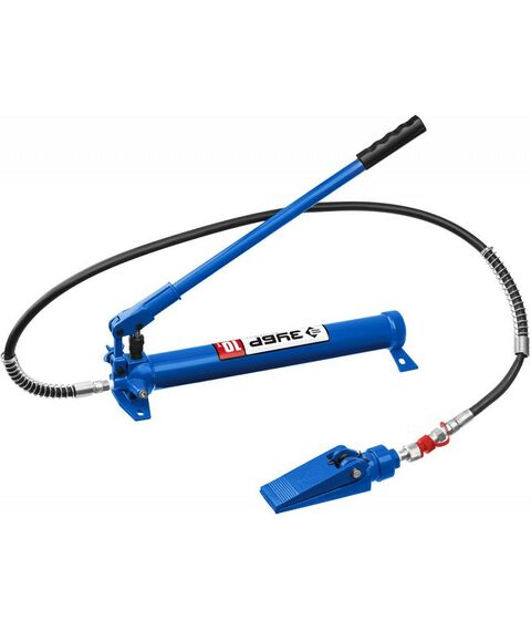 Прессы, растяжки, обратные молотки: Насос гидравлический Зубр Профессионал 10т [43025-10] фотографии