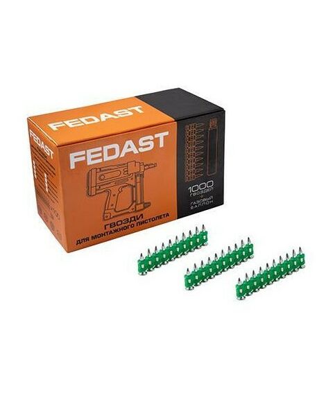 Гвозди прямого монтажа:  Гвозди 3.0*32 мм усиленные для монтажного пистолета FEDAST [fd3032eg] фотографии