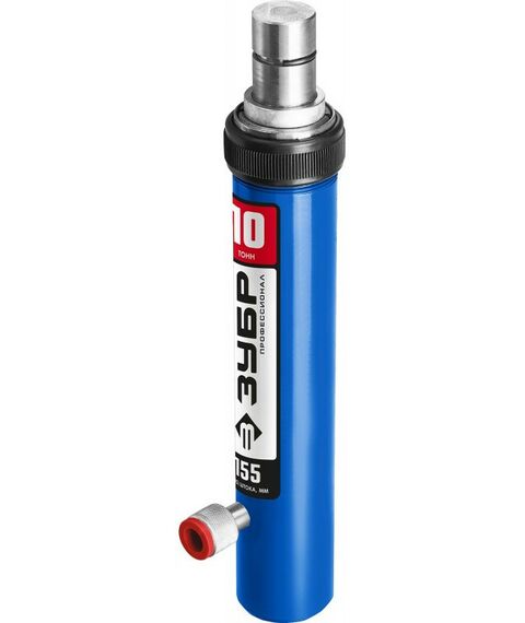 Прессы, растяжки, обратные молотки: Цилиндр гидравлический Зубр Профессионал 10т [43027-10] фотографии