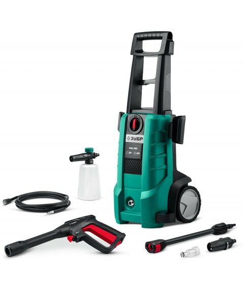 Мойки высокого давления: Мойка высокого давления Зубр АВД-160 160 Атм, 2100 Вт, пистолет МИГ-180 фотографии