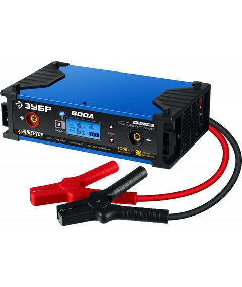 Зарядные и пуско-зарядные устройства: Инверторное зарядно-предпусковое устройство Зубр И-ПЗУ-1000 12/24 В, 600А, 5-80А [59325] фотографии