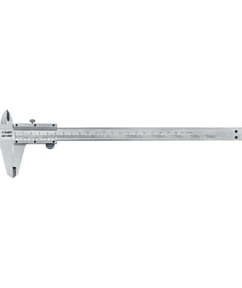 Штангенциркули: Стальной штангенциркуль Зубр ШЦ-1-200 200 мм [34514-200] фотографии