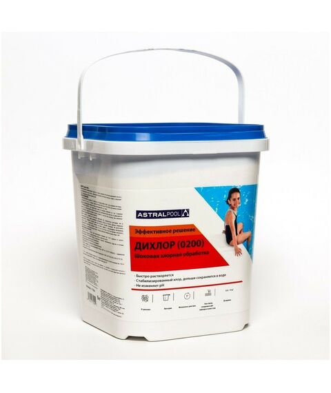 Бассейны: Дихлор AstralPool 5 кг гранулы фотографии