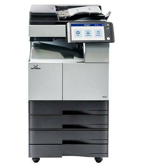 Многофункциональные устройства: МФУ Катюша M348 принтер/копир/сканер/факс, А3. 48 стр/мин, 1200 dpi, сканер цвет А4-А3 до 70 стр/мин, CPU 1.2ГГц, 2 Гб RAM, Ethernet, USB, USB-host, Wi-Fi, ADF 90 л, старт.тонер на 20тыс.копий, до 300 000 отп/мес. + обязателен выбор опции РТМ348 или СВМ348 фотографии