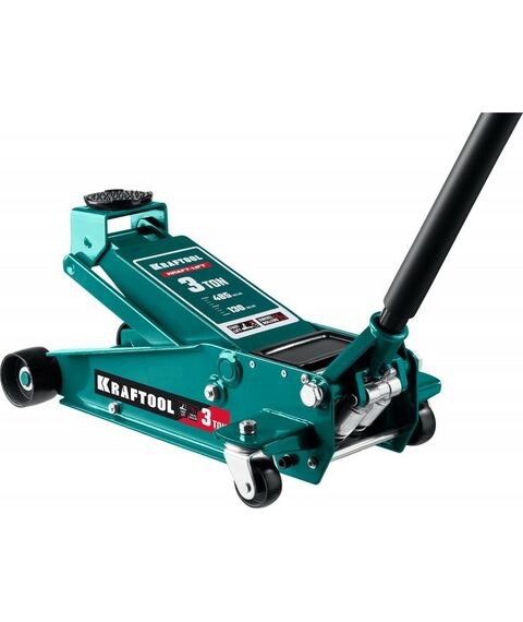 Домкраты: Подкатной домкрат с быстрым подъемом для СТО KRAFTOOL KRAFT-LIFT 3т 130-465 мм [43450-3] фотографии