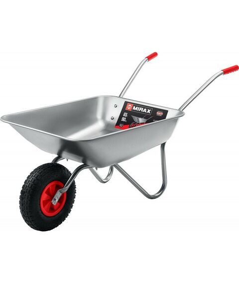 Тачки строительные: Садовая одноколесная тачка MIRAX 65 л 90 кг [39900] фотографии