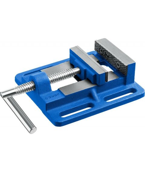 Тиски, струбцины, наковальни, верстаки: Станочные сверлильные тиски Зубр 75 мм [32721-75] фотографии