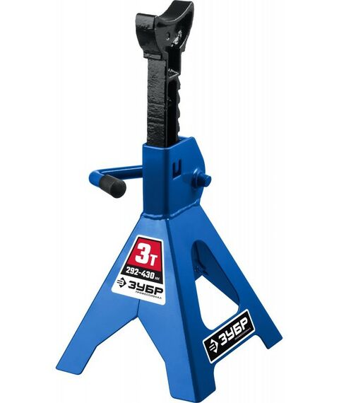 Домкраты: Усиленная страховочная подставка Зубр Профессионал 3т 292-430 мм [43065-3] фотографии