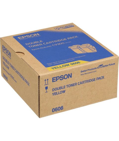 Для Epson (оригинал): Тонер-картридж Epson C13S050606 желтый для AcuLaser C9300 (2 штуки) фотографии