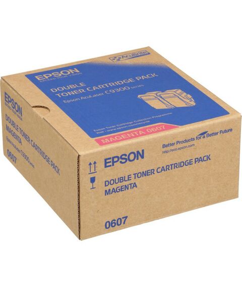 Для Epson (оригинал): Тонер-картридж Epson C13S050607 пурпурный для AcuLaser C9300 (2 штуки) фотографии