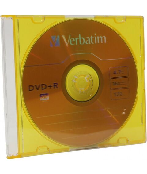 DVD±RW, DVD±R, DVD RAM диски: DVD+R-диск Verbatim 4.7Gb 16x [43556/43657/43515] фотографии