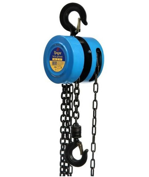Лебедки, тали, тельферы: Таль цепная TUNDRA 1 тонна, высота 4 метра фотографии