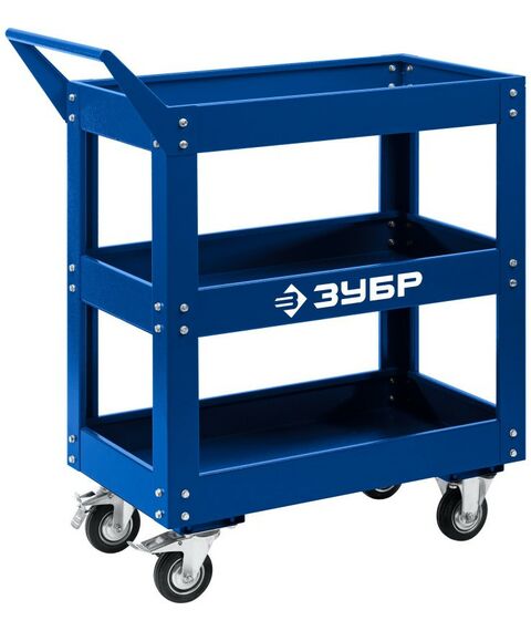 Инструментальные тележки: Инструментальная тележка открытого типа Зубр Профессионал 3 полки, 820х405х955 мм [38913] фотографии