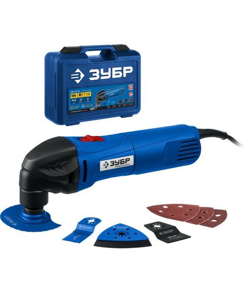 Мультитулы (реноваторы): Реноватор Зубр Профессионал МФИ-П550 КН OIS, 550 Вт, кейс, набор насадок фотографии