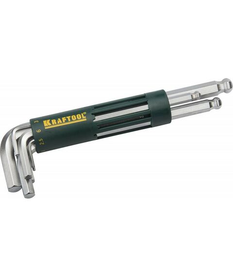 Наборы инструментов и ключи: Набор длинных имбусовых ключей KRAFTOOL 8 шт [27431-2] фотографии