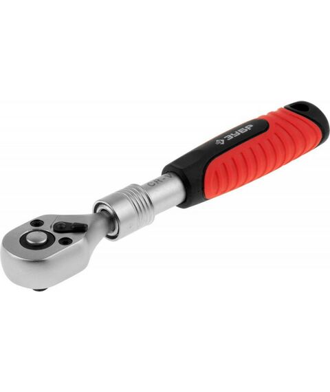 Столярно-слесарный инструмент: Телескопическая трещотка для торцовых головок Зубр 1/4", 155-205 мм [27732-1/4] фотографии