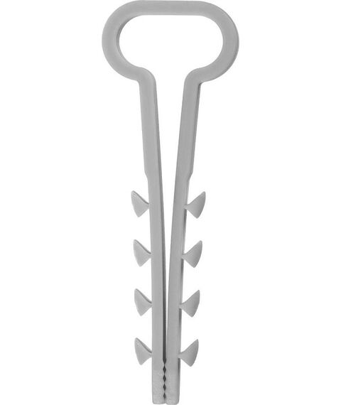 Электромонтажный крепеж: Дюбель-хомут для плоского кабеля Зубр ДХ-П 14 мм нейлон, 100 шт [30912-14] фотографии