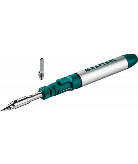 Горелки: Газовый паяльник KRAFTOOL SolderGas 70A 30-70Вт 1300°С горелка, фен, набор 3-в-1 [55504-H3] фотографии