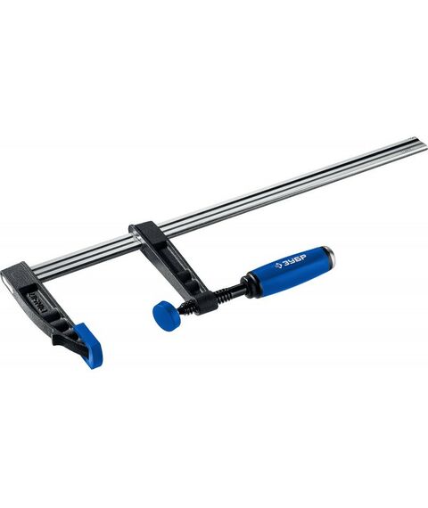 Тиски, струбцины, наковальни, верстаки: Усиленная струбцина Зубр ПС-500/120 F 500х120 мм [32155-120-500] фотографии