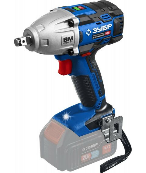 Винтоверты: Бесщеточный гайковерт Зубр Профессионал GB-500 Т7, 20 В, 500 Н·м, без АКБ фотографии