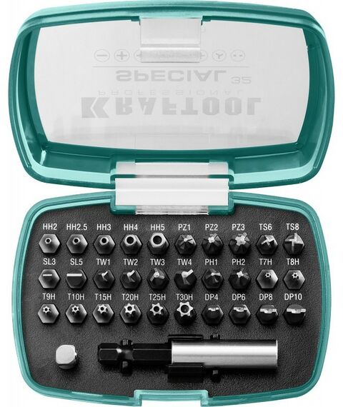 Наборы оснастки: Набор специальных бит с адаптером KRAFTOOL Special-32 32 шт [2610-H32] фотографии