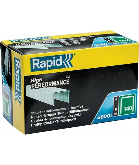 Скобы для степлера: Супертвердые профессиональные скобы широкие Rapid Тип 140 8 мм 5000 шт [11908111] фотографии