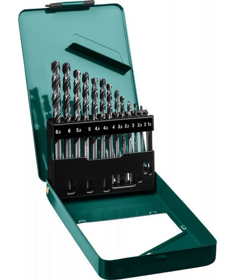 Буры, пики, коронки, сверла: Набор сверл по металлу KRAFTOOL HSS-G 13шт (1.5-6.5мм) сталь М2 (S6-5-2) [29651-H13] фотографии