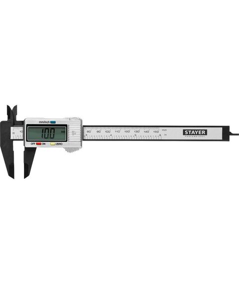 Штангенциркули: Электронный штангенциркуль STAYER 150 мм [34411-150] фотографии