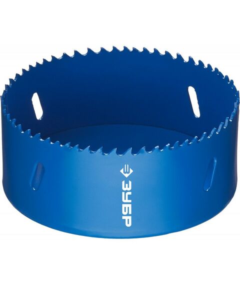 Буры, пики, коронки, сверла: Биметаллическая коронка Зубр 105 мм сталь Р6М5 [29531-105] фотографии