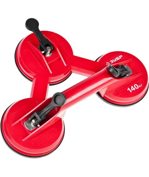 Домкраты: Тройной пластмассовый подъемник Зубр МАСТЕР 140 кг на присоске [33724-3] фотографии