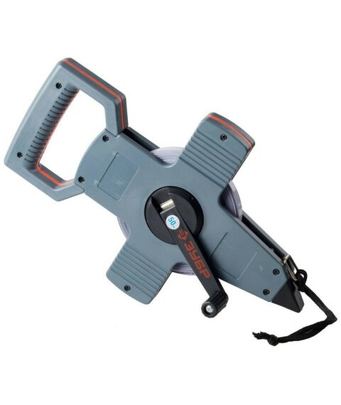 Рулетки, курвиметры: Геодезическая стальная мерная лента Зубр Профессионал 50 м [34181-050] фотографии