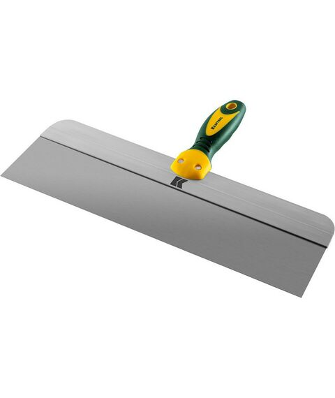 Штукатурный инструмент: Фасадный шпатель KRAFTOOL 400 мм широкое полотно алюминиевая направляющая двухкомпонентная ручка, нержавеющий [10036-400] фотографии