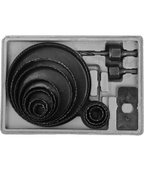 Буры, пики, коронки, сверла: Набор кольцевых коронок по дереву STAYER Maxcut 12 шт 19-127 мм [29600-H15] фотографии