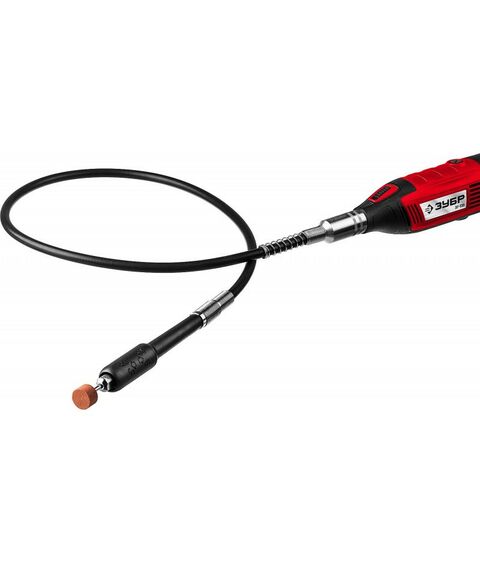 Прямошлифовальные машины (граверы): Гибкий вал с цанговым патроном Зубр 35944 длина - 1 м, цанга 1.6 - 3.2 мм фотографии