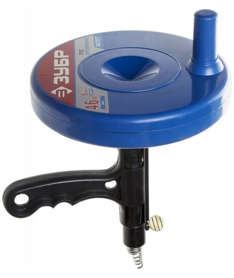 Столярно-слесарный инструмент: Сантехнический трос в пластиковом корпусе Зубр 4.6 м d 6 мм [51907-05] фотографии