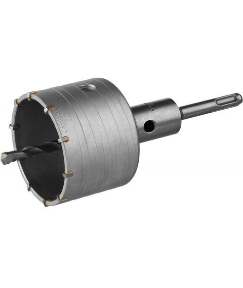 Буры, пики, коронки, сверла: Коронка по бетону с оснасткой Зубр 80 мм SDS-plus, 10T [2918-80_z01] фотографии