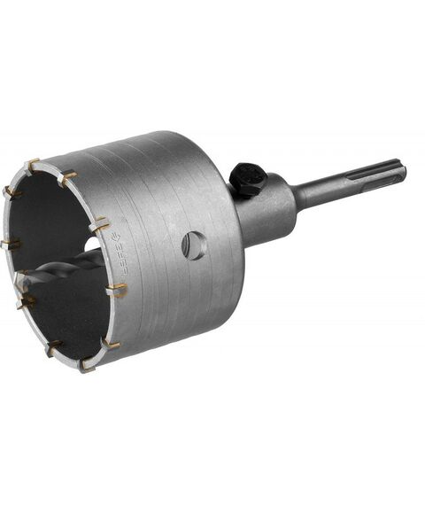 Буры, пики, коронки, сверла: Коронка по бетону с державкой Зубр МАСТЕР 80 мм SDS-plus, 10Т [29211-80] фотографии