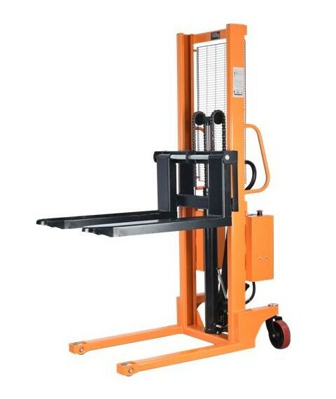 Штабелеры: Штабелер комбинированный с ручным и электроподъемом TOR CTYC 1 т, 2.5 м, с раздвижными вилами [1040528] фотографии