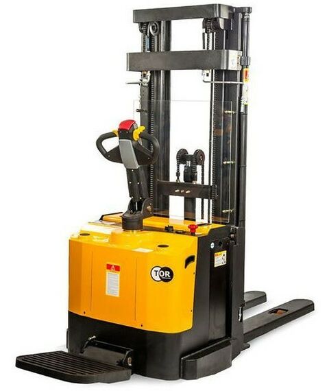 Штабелеры: Штабелер самоходный TOR ES20T4 2.0 т, 5.5 м, с платформой [1001864] фотографии