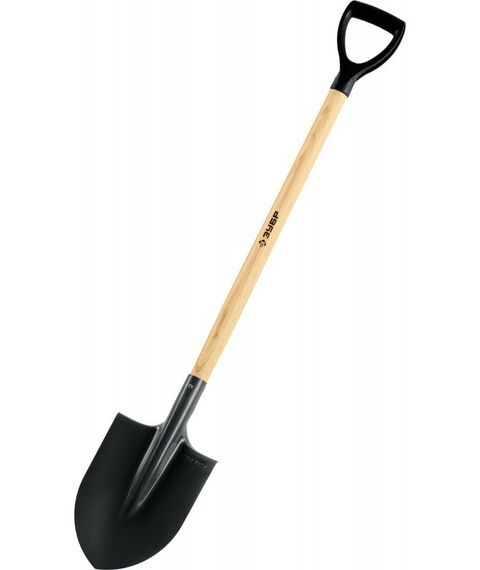 Лопаты: Штыковая лопата Зубр Фаворит 290х205х1200 мм полотно 1.7 мм, закалено, дерев. лакир. черенок высш. сорт с рукояткой, тип ЛКО [4-39502] фотографии