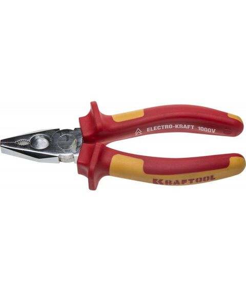 Электромонтажный инструмент: Комбинированные плоскогубцы KRAFTOOL Electro-Kraft 160 мм [2202-1-16] фотографии